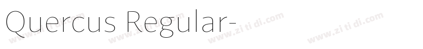 Quercus Regular字体转换